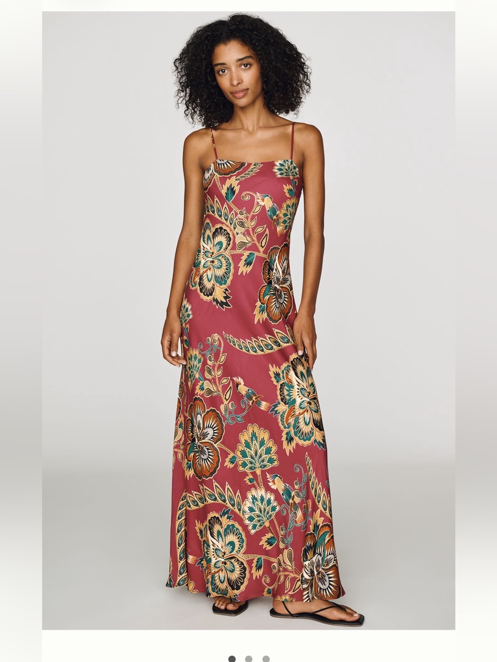 Farm Rio x Anthropologie Maxi Slip Dress Size XS